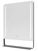 AQUABATOS Wandspiegel Badspiegel mit LED-Beleuchtung und Ablage 80x60cm Bild 3