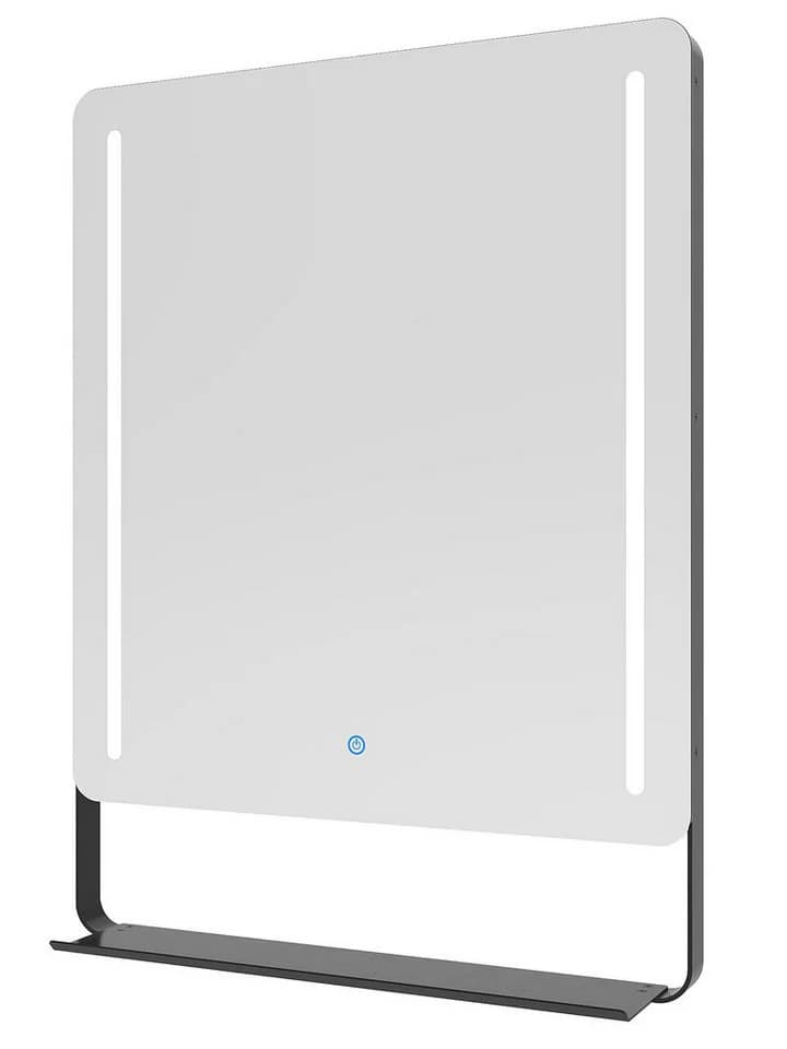 AQUABATOS Wandspiegel Badspiegel mit LED-Beleuchtung und Ablage 80x60cm - Bild 3