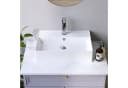 AQUABATOS Aufsatzwaschbecken Weiß Modern Keramik Eckig Bild 3