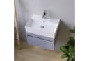 AQUABATOS Aufsatzwaschbecken Weiß Modern Keramik Eckig Bild 5