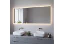 AQUABATOS LED Badspiegel mit Licht, Antibeschlag, Touch-Sensor, Silber Bild 3
