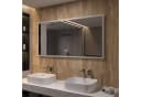 AQUABATOS LED-Badezimmerspiegel mit Beleuchtung Silber Bild 2