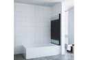 AQUABATOS Badewannenaufsatz Glas Schwarz mit Handtuchhalter Bild 4