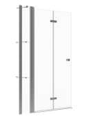 AQUABATOS Walk-in-Dusche 5 mm Sicherheitsglas Klarglas Bild 3