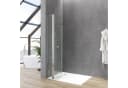 AQUABATOS Walk-in-Dusche mit Falttür und Duschablage Bild 1