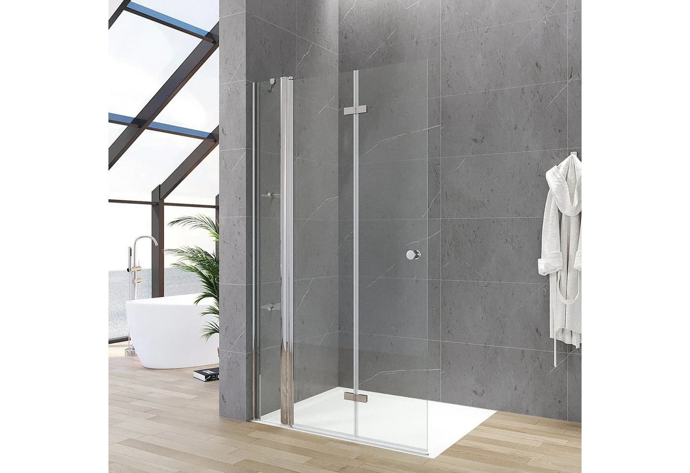 AQUABATOS Walk-in-Dusche mit Falttür und Duschablage - Bild 2