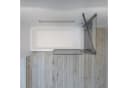 AQUABATOS Badewannenaufsatz Eck Glas mit Seitenwand schwarz Bild 4