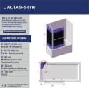 AQUABATOS Badewannenaufsatz Eck Glas mit Seitenwand schwarz Bild 5