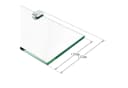 AQUABATOS Wandregal Glas 50x11 cm ESG Transparent Bild 3