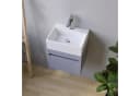 AQUALAVOS Aufsatzwaschbecken Keramik Weiß Modernes Design Bild 5