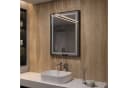 AQUALAVOS LED Badspiegel 80x60 cm Dimmbar Bild 1