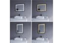 AQUALAVOS LED Badspiegel 80x60 cm Dimmbar Bild 5