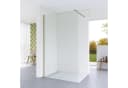 AQUALAVOS Duschwand Walk-in Glas 8mm ESG Gold Nano-Beschichtung Bild 2