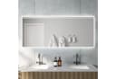 AQUALAVOS Badspiegel LED-Beleuchtung Touchschalter 160x70 cm Bild 2