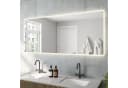 AQUALAVOS Badspiegel LED-Beleuchtung Touchschalter 160x70 cm Bild 3