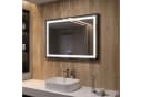 AQUALAVOS LED Badspiegel Schwarz Dimmbar mit Anti-Beschlag Bild 2