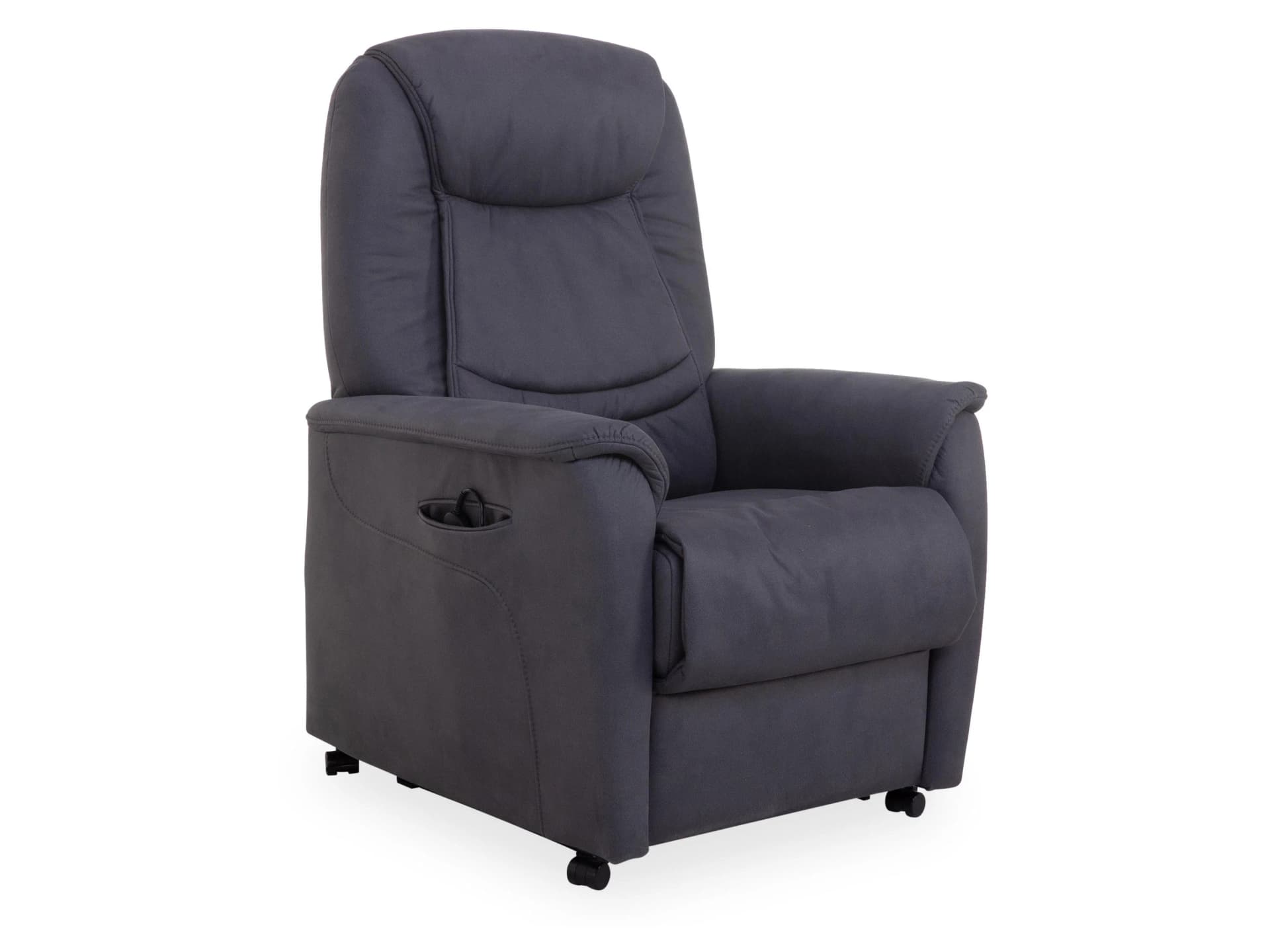 Relaxsessel Rolf Weber HEINSBERG Stoff Deluxe Anthrazit mit Aufstehhilfe