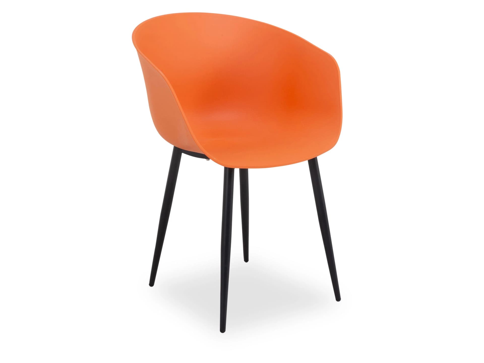 Gartenstuhl outdoor OVADA orange Kunststoff Stahl