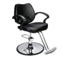 Barberpub Hydraulischer Friseurstuhl Schwarz PVC Bild 2