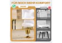 LEADZM Kinderstuhl mit Metallfüßen und Lendenkissen Schleifenform Design Weiß Bild 5