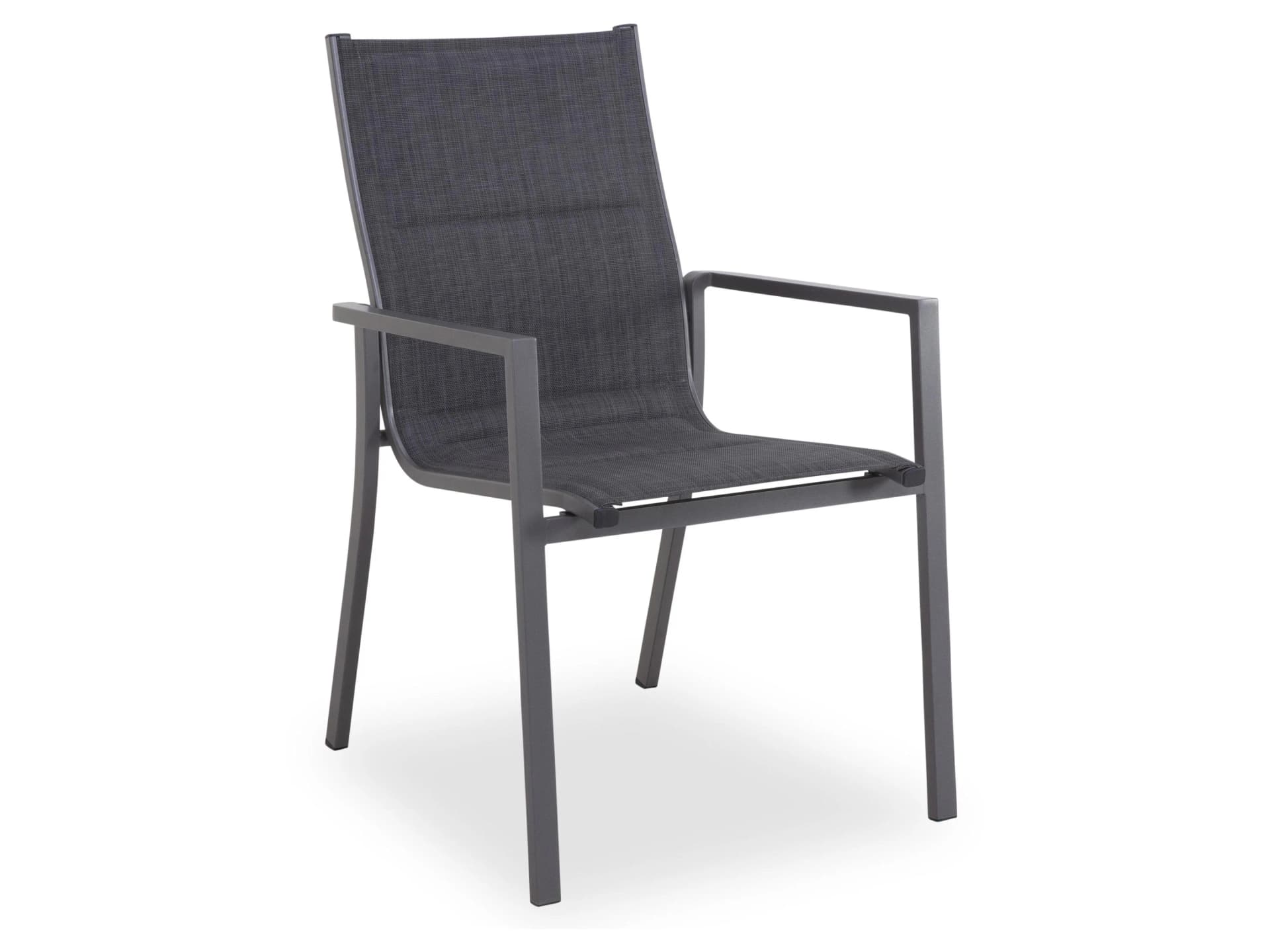 OUTDOOR Stapelstuhl MESSINA Grau Aluminium