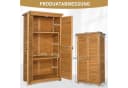 LALAHO Geräteschrank Outdoor Holz Gelb Bild 1
