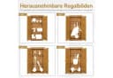 LALAHO Geräteschrank Outdoor Holz Gelb Bild 4