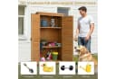 LALAHO Geräteschrank Outdoor Holz Gelb Bild 5