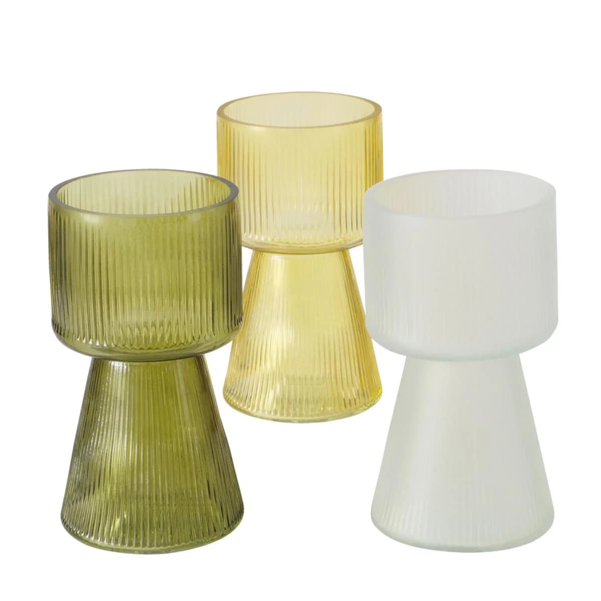 Vase IMANO Glas lackiert bunt 18 cm