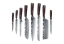 Fine Life Pro Messer-Set 10-tlg. Asiatisches Edelstahl Messerset mit Box Braun Bild 2