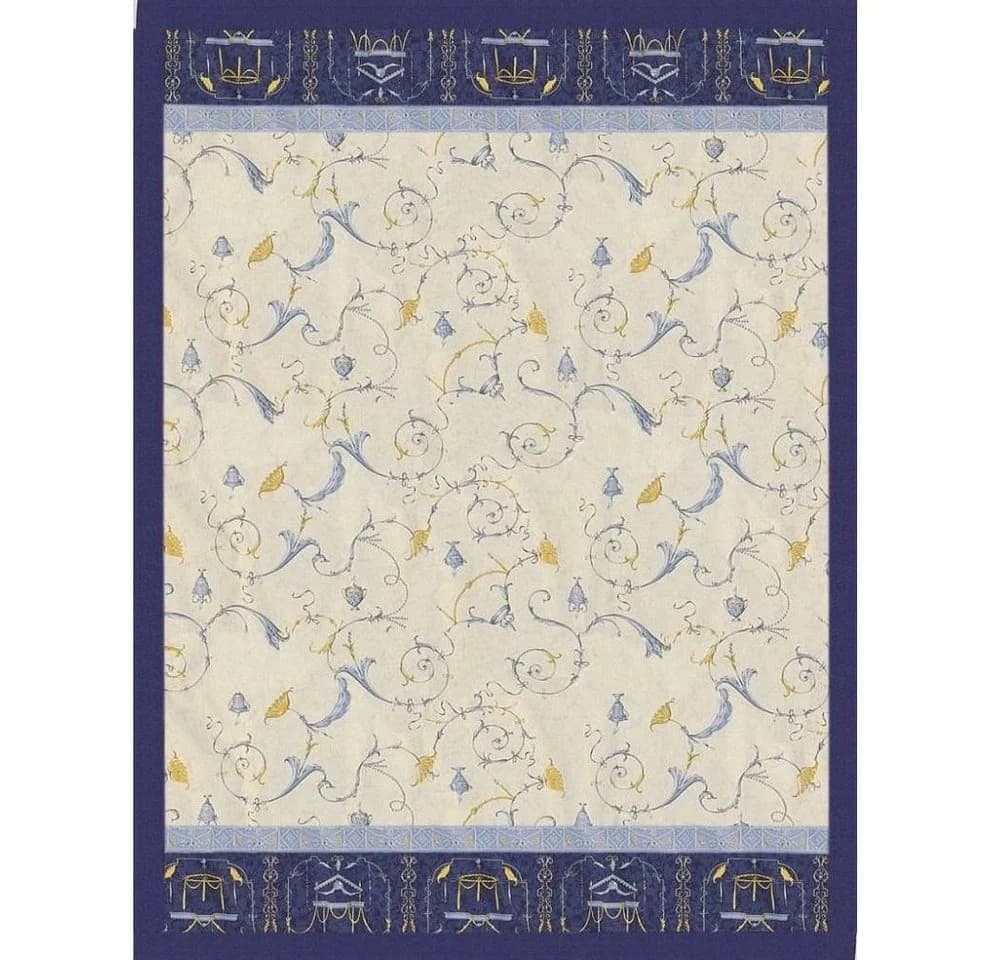 Bassetti Plaid Oplontis V9 Blau Beige Klassisch