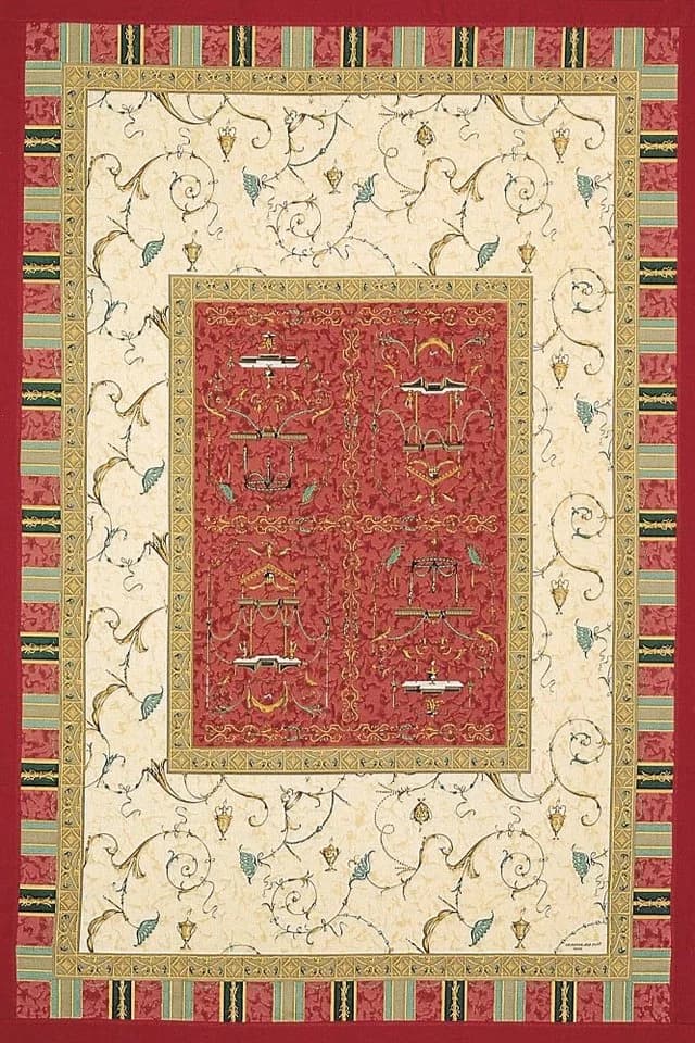 Plaid bassetti Plaid Oplontis V.8 Wohndecke Rot