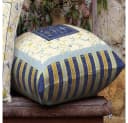 Bassetti Kissenhülle Oplontis V9 Beige/Blau 100% Baumwolle Bild 1