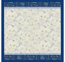 Bassetti Plaid Oplontis V9 270 x 250 cm Beige/Blau 100% Baumwolle Bild 1