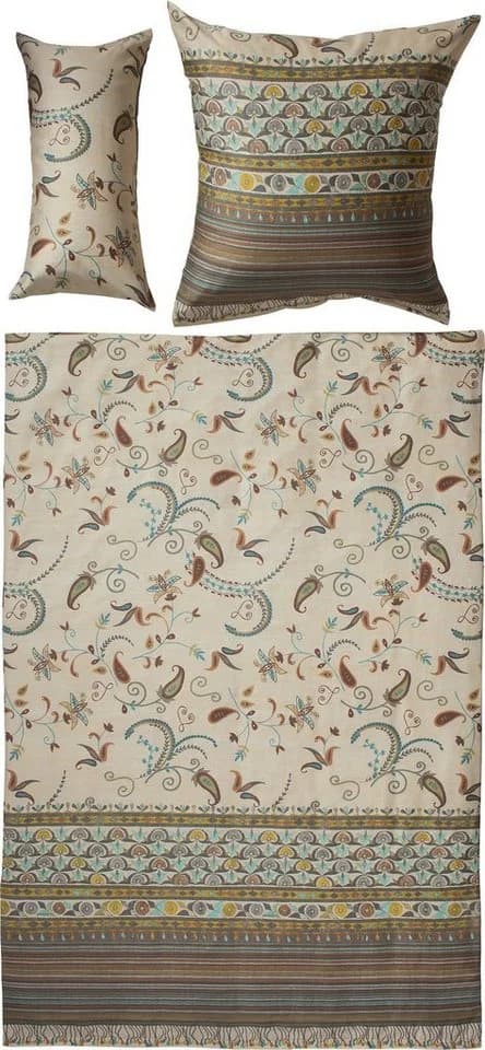 Bassetti Bettwäsche "Lilith" Mako-Satin Paisley Beige/Braun - Bild 2