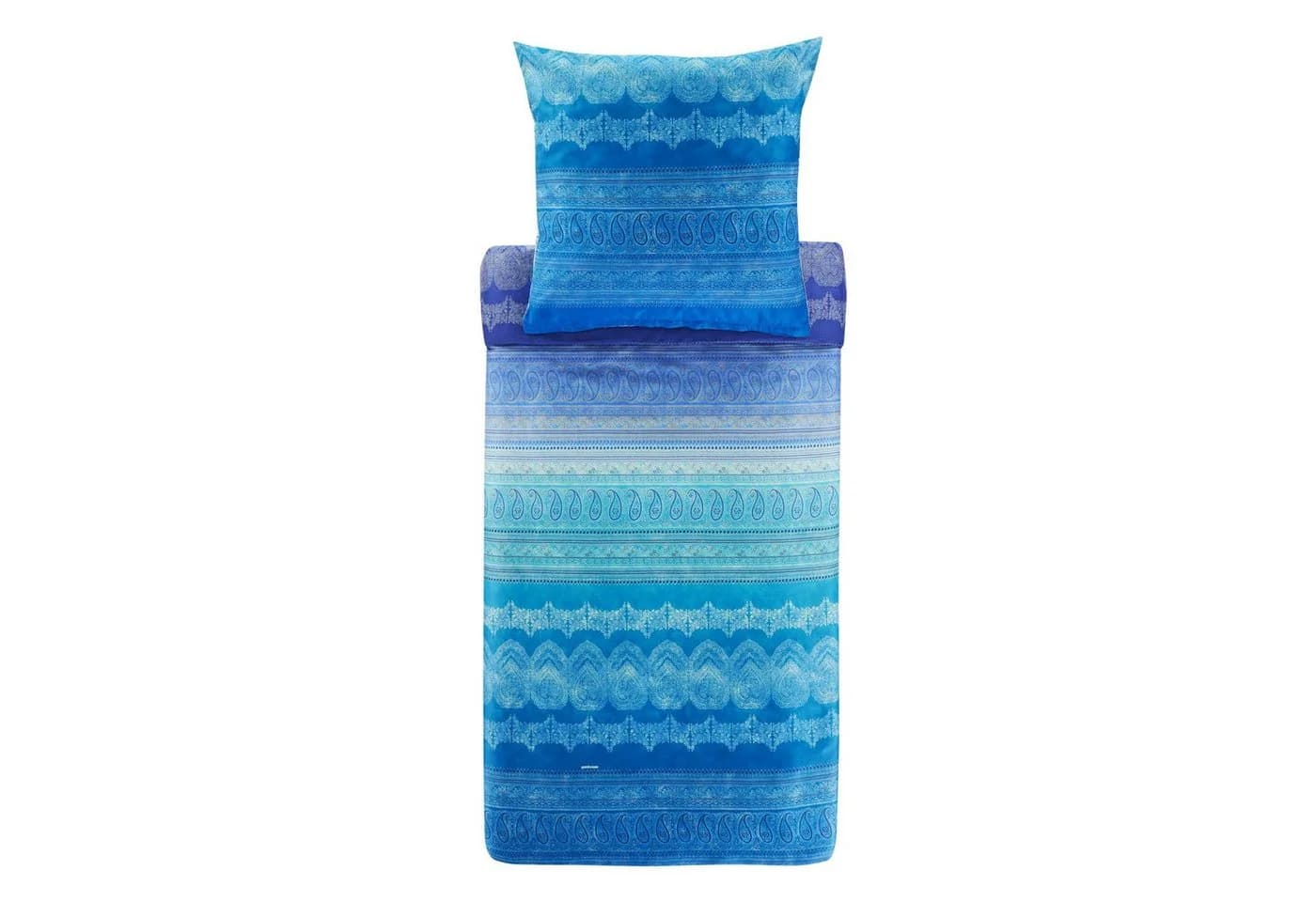 Bassetti Bettwäsche Brunelleschi V2 Mako Satin Blau