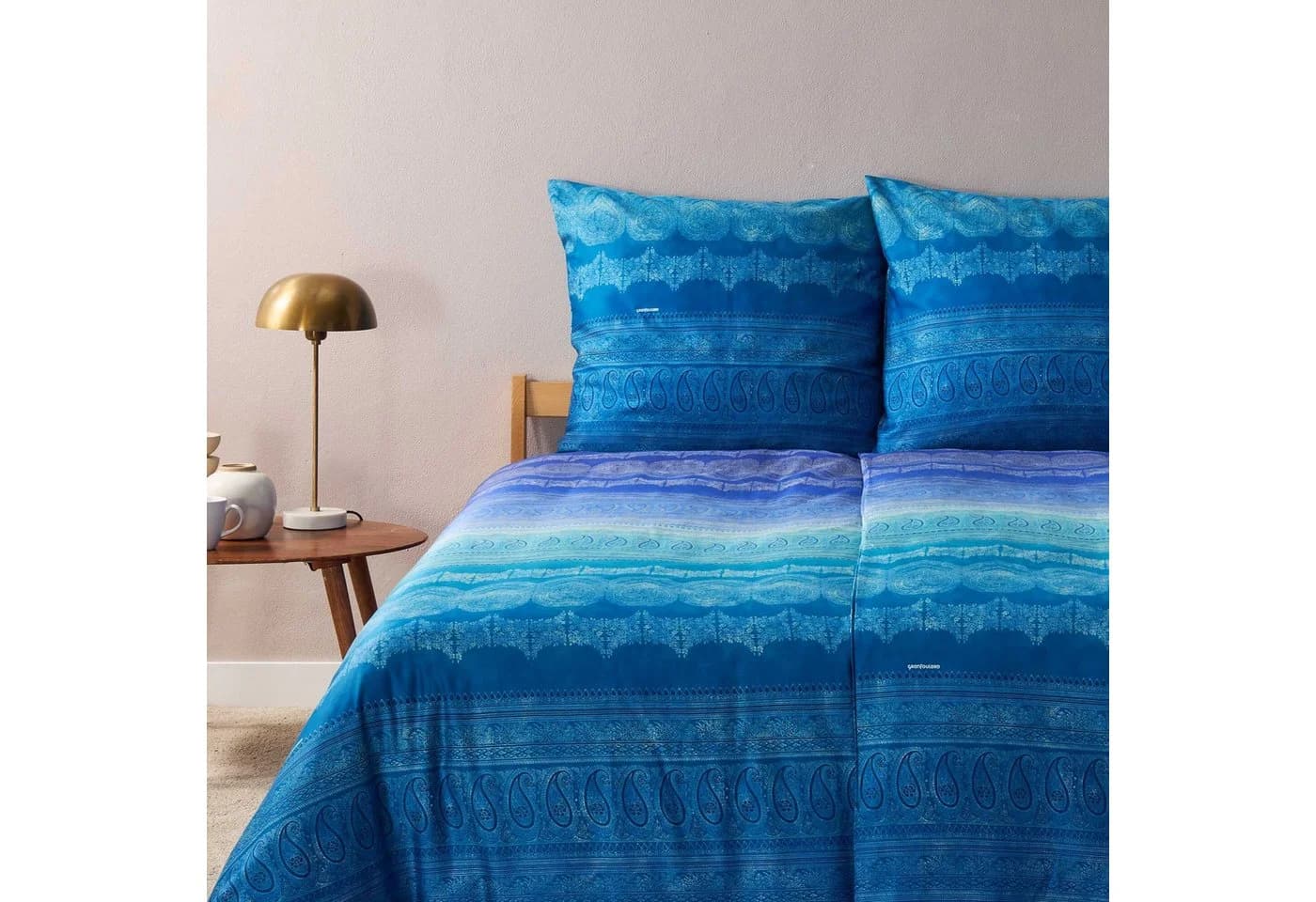 Bassetti Bettwäsche Brunelleschi V2 Mako Satin Blau - Bild 2