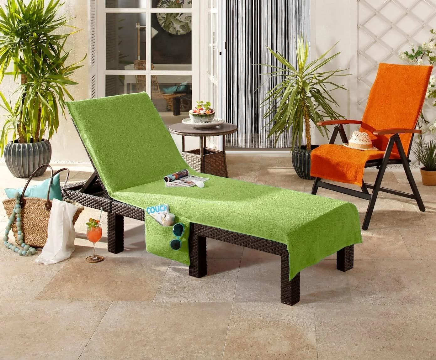 Baur Badetuch Terrakotta Walkfrottee mit Haube