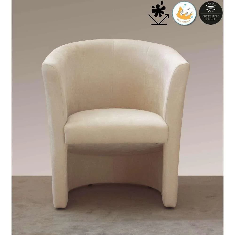Home Affaire Cocktailsessel Tabby Beige Chenille Optik