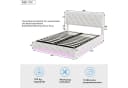 PXloue Polsterbett mit RGB LED-Beleuchtung und Stauraum - Beige Bild 3