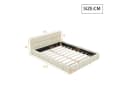 NMCXXO Polsterbett Beige Modernes Kopfteil Bild 3