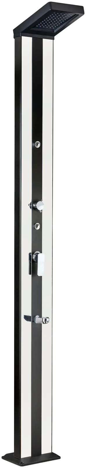 Solardusche GRE Premium Aluminiumfarben