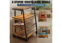XERSEK TV-Regal HiFi Rack mit Rädern und LED Lichtern Bild 1