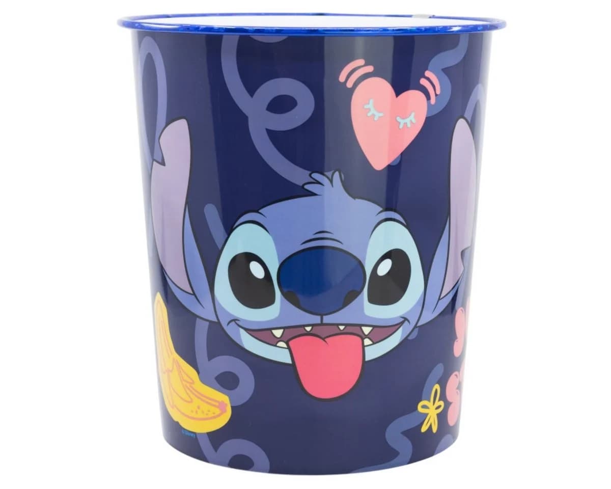 Disney Mülleimer Stitch Abfalleimer 10 Lt bunt für Kinderzimmer