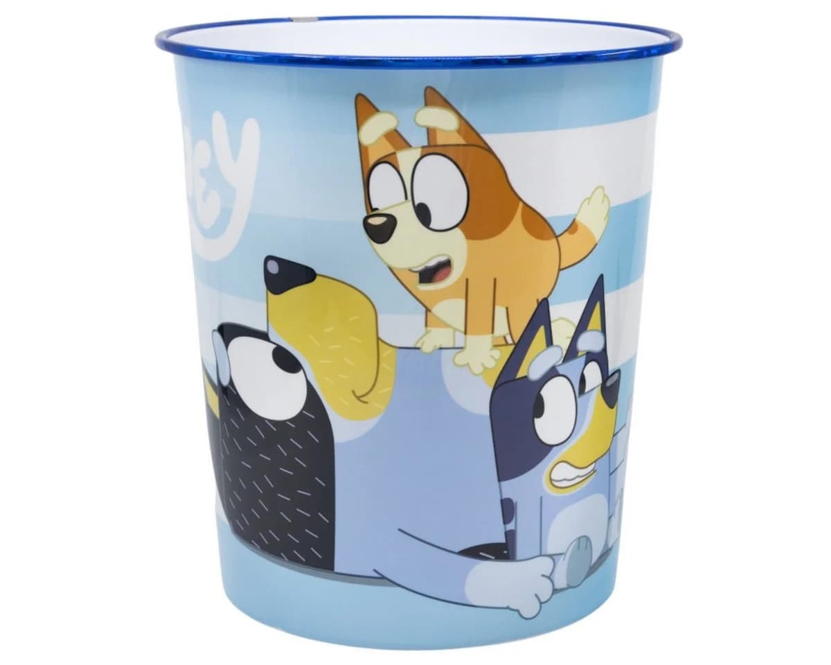 Bluey Mülleimer 10L Kinderzimmer Bunt