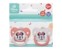 Disney Minnie Mouse Schnuller 2er Set rosa Silikon mit Schutzkappe Bild 4