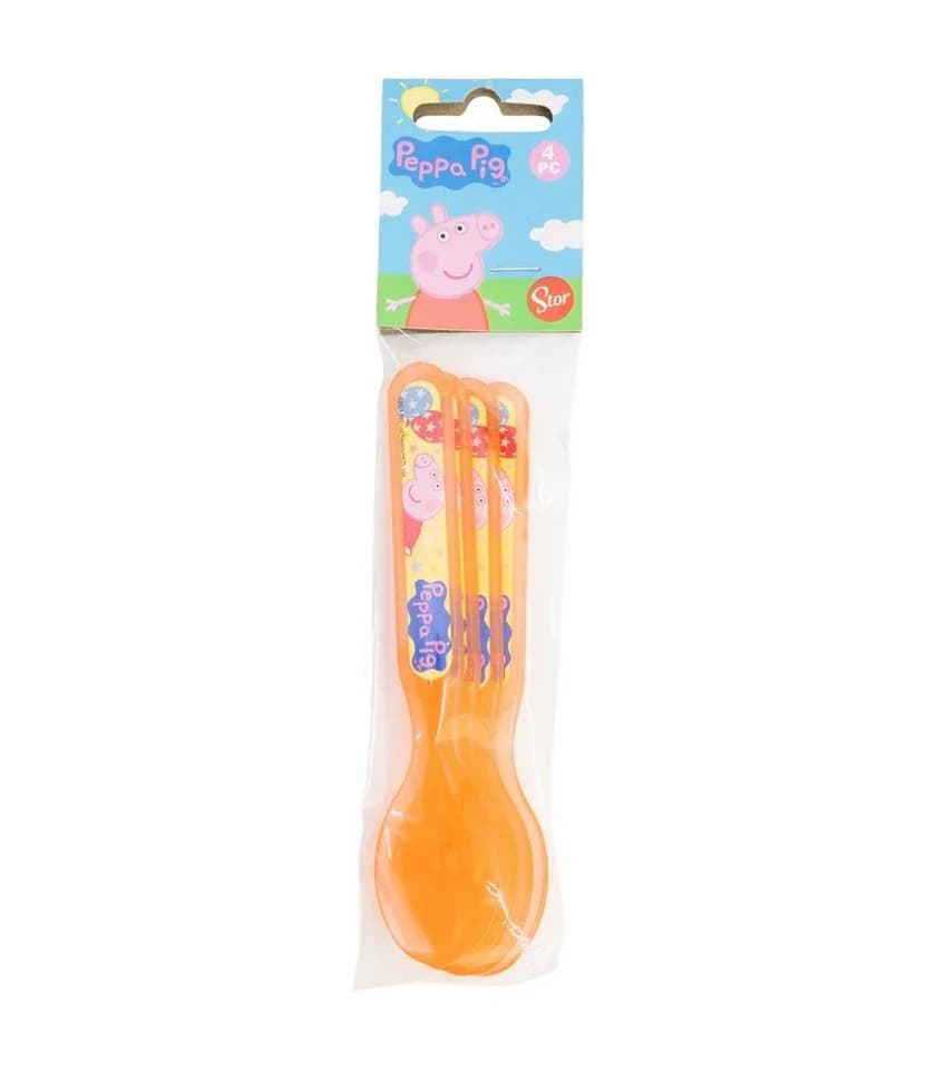Peppa Pig Kinderlöffel Set 4-teilig Mikrowellen- & spülmaschinengeeignet