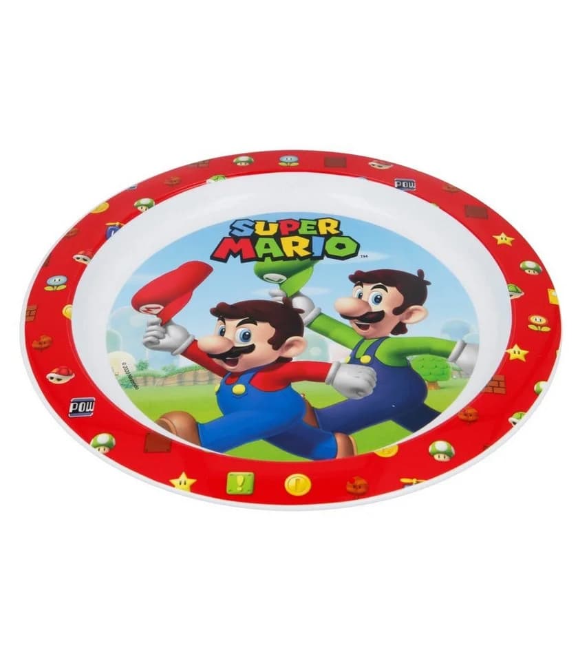 Super Mario Kinder Teller Mikrowellengeeignet