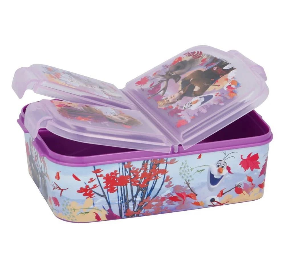 STOR Lunchbox Disney Frozen Kinder Brotdose 3 Fächer Bunt