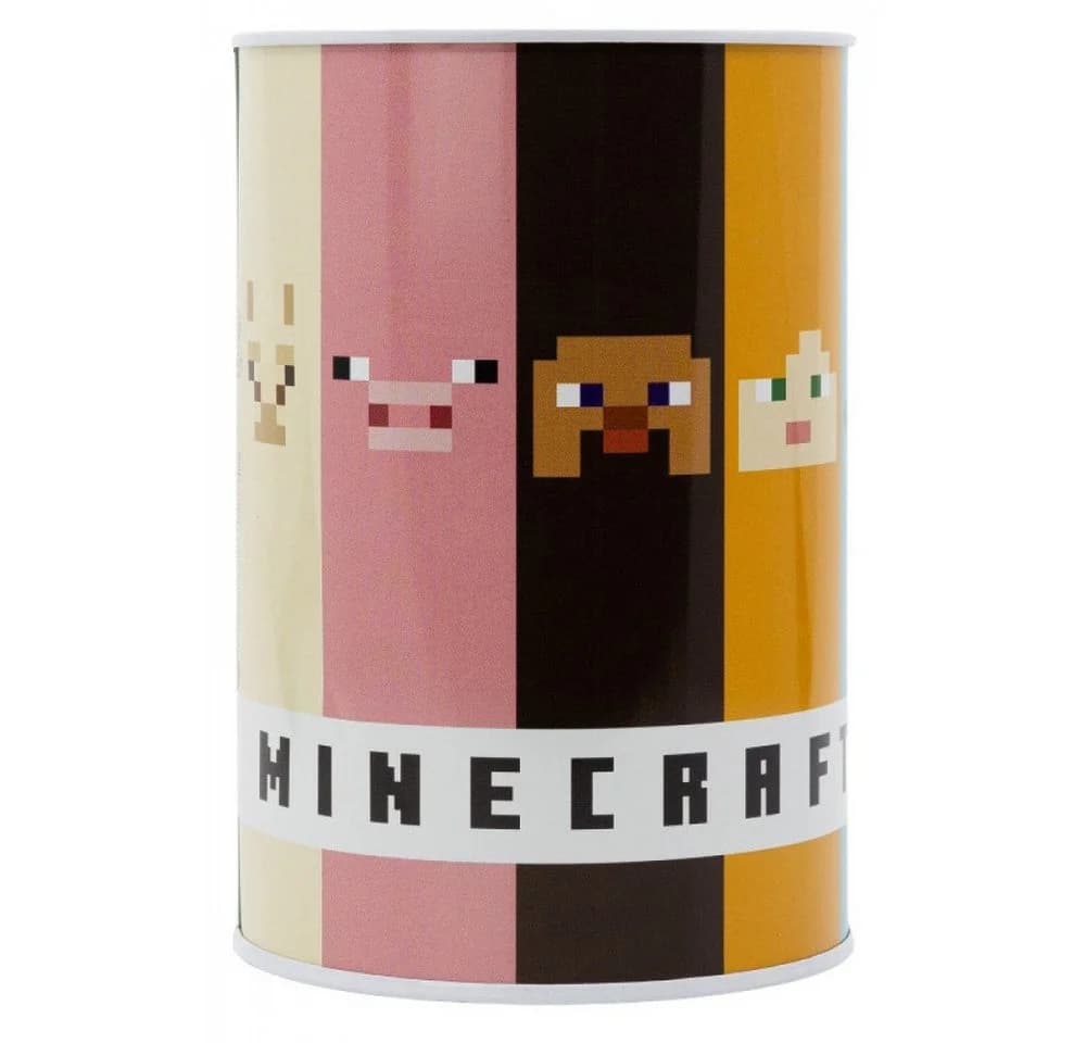 Tinisu Spardose Sparschwein Minecraft Metall